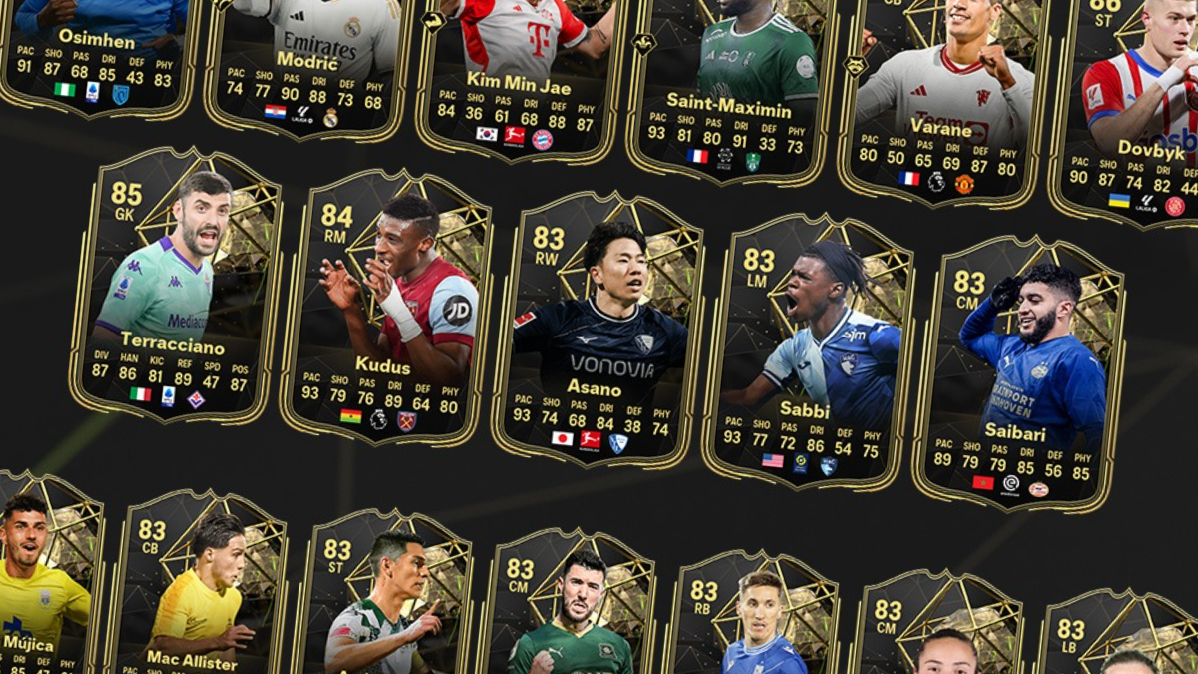 EA Sports FC24 - Team of the Week 14 Cards